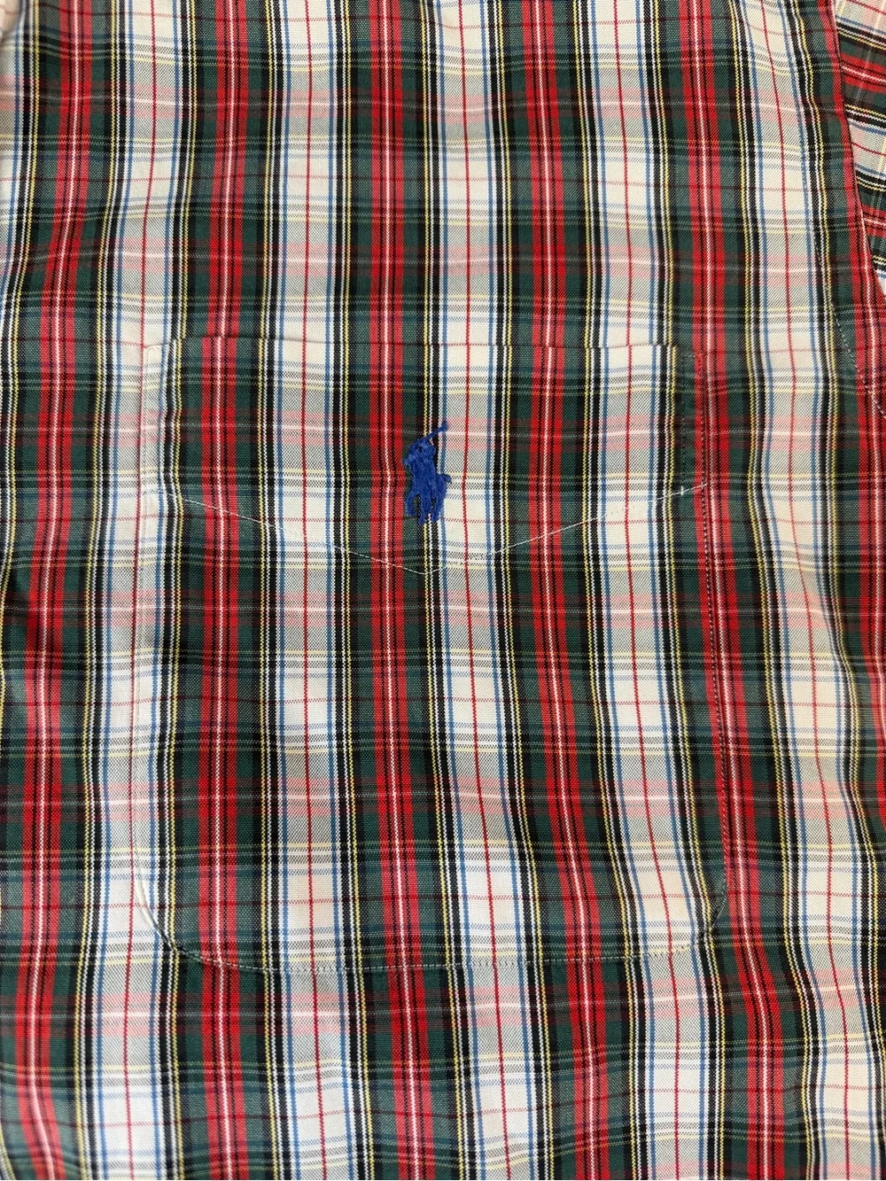 Polo Ralph Lauren Men’s Blaire SZ S Long Sleeve Tartan Plaid Shirt W/ Pocket